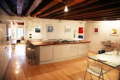 Cucina o angolo cottura di Bellissimo appartamento in Palazzo Storico