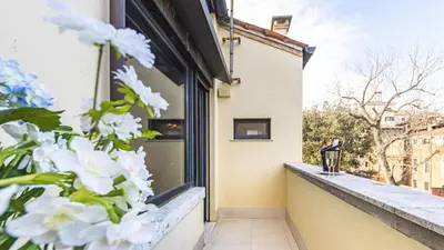 Balcone o terrazza di Penthouse Accademia