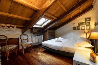 Letto o letti in una camera di Casa Lia