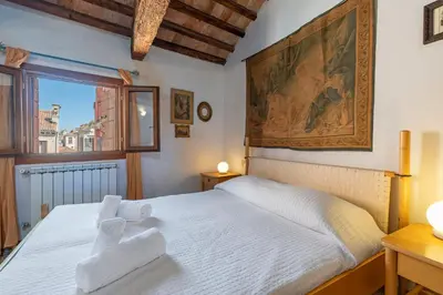 Letto o letti in una camera di Casa Violante