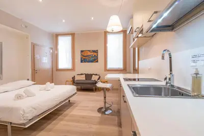 Letto o letti in una camera di Casa del Pittore Rialto