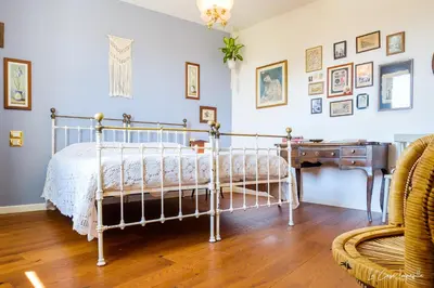 Letto o letti in una camera di La Casa Imperfetta