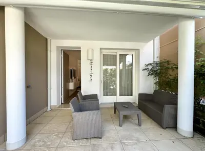 Area soggiorno di Appartamenti Wave Village 2 - Carraro Immobiliare - Family Apartments