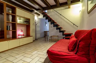Area soggiorno di Veneziacentopercento Gorne Apartment