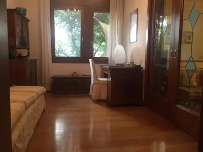 Letto o letti in una camera di Villa Liberty