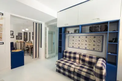 Area soggiorno di BlueYellow home in Cannaregio Air conditioning WiFi