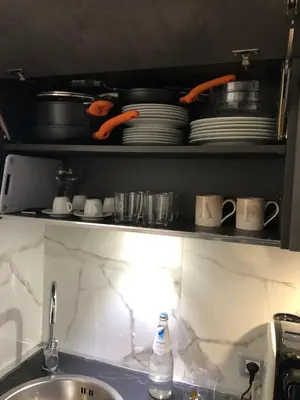 Cucina o angolo cottura di A&F Apartment Padova Piazza Garibaldi