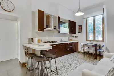 Cucina o angolo cottura di Accogliente appartamento a Dorsoduro con GIARDINO!