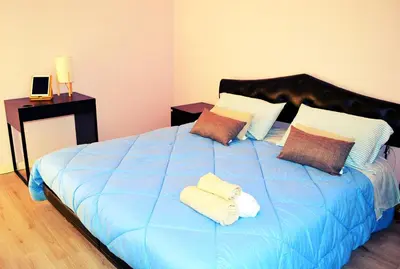 Letto o letti in una camera di B&B Diana