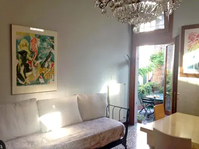 Area soggiorno di A PRIVATE TERRACE IN THE HEART OF VENICE
