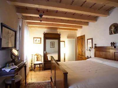 Letto o letti in una camera di B&B Asolo Casapagnano