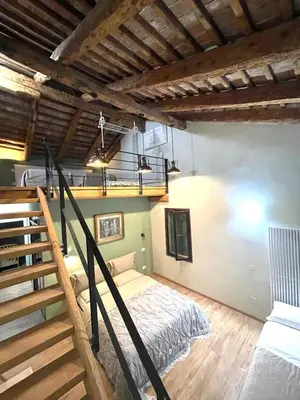 Letto o letti in una camera di Villa Vitturi
