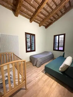Letto o letti in una camera di Villa Vitturi