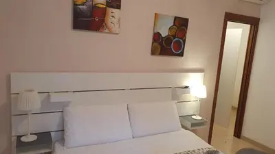 Letto o letti in una camera di Casa del Pozzo