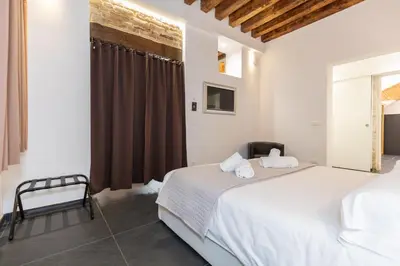 Letto o letti in una camera di Giorgiapartaments Black exclusive