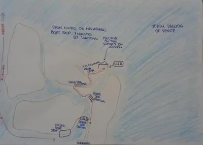 Planimetria di L' incantevole paesaggio della laguna di Murano