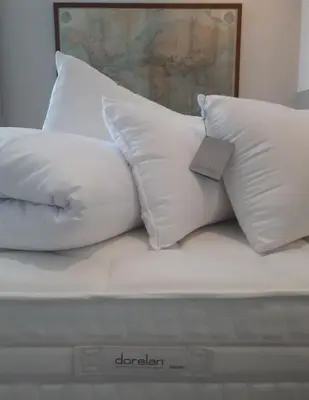 Letto o letti in una camera di Villa Fiorentino