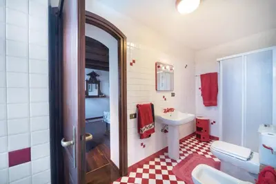 Bagno di Villa Stefania Asolo piscina e biliardo