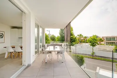 Balcone o terrazza di Apartment Luma with Pool