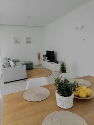 TV o dispositivi per l'intrattenimento presso Apartment Luma with Pool