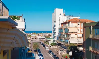 Vista generica sul mare o vista sul mare dall'interno dell'hotel