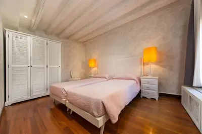 Letto o letti in una camera di Terrazza alla Fenice