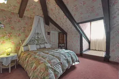 Letto o letti in una camera di Ca' Maddalena