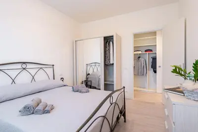 Letto o letti in una camera di Casa Bastia