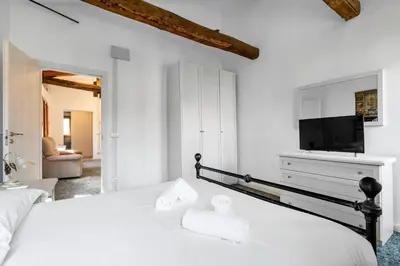 Letto o letti in una camera di Ca' Canciani