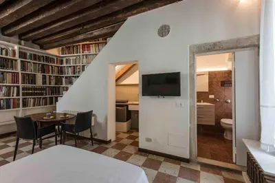 Letto o letti in una camera di Ca’Barbarigo
