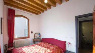 Letto o letti in una camera di Casa di Silvia & Daniele