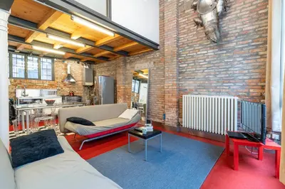 Area soggiorno di Venetian Loft