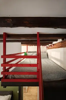 Letto o letti a castello in una camera di Borgo Portello