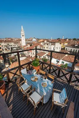 Balcone o terrazza di Penthouse with Rooftop Terrace and 360 Views of Venice - Venice5th