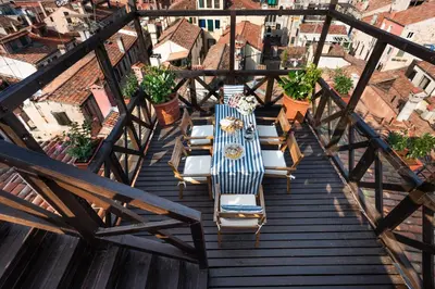 Balcone o terrazza di Penthouse with Rooftop Terrace and 360 Views of Venice - Venice5th