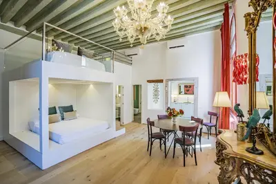 Letto o letti in una camera di Corte Rubbi 3 Deluxe Studio-Apartment
