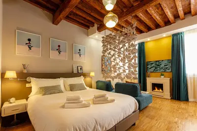 Letto o letti in una camera di Fraivolti apartment