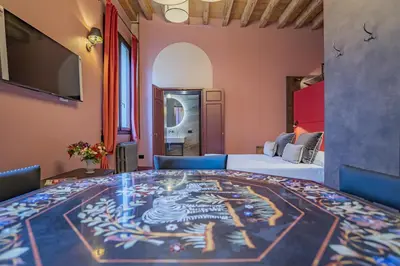 Letto o letti in una camera di Corte Rubbi 5 Deluxe Studio-Apartment