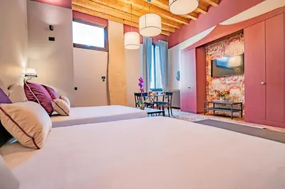 Letto o letti in una camera di Corte Rubbi 6 Deluxe Studio Apartment
