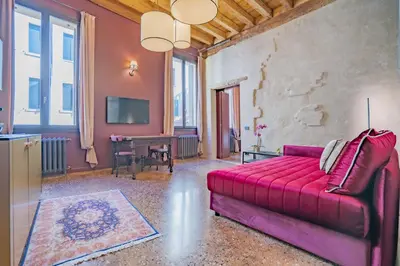 TV o dispositivi per l'intrattenimento presso Corte Rubbi 7 Deluxe Apartment