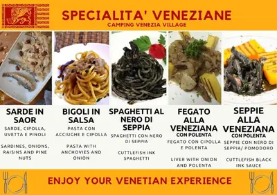 Cibo presso il campeggio o nelle vicinanze