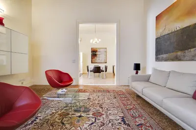 Area soggiorno di Ca’ Amalia San Marco Venetian Apartment M027042932