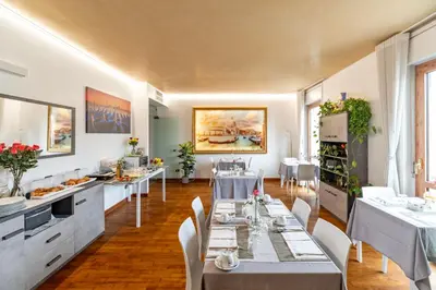 Area soggiorno di Bed & breakfast Venice Friends