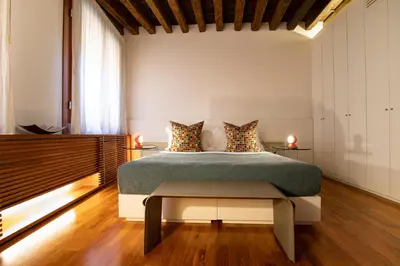 Letto o letti in una camera di Ca' della Scimmia - Rialto - Venice