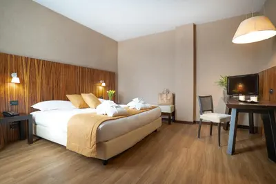 Letto o letti in una camera di Hotel Viest