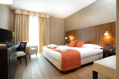 Letto o letti in una camera di Hotel Viest