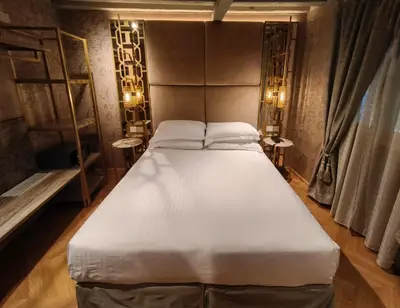 Letto o letti in una camera di Hotel Antiche Figure