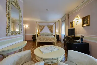 Letto o letti in una camera di Hotel Villa Stucky