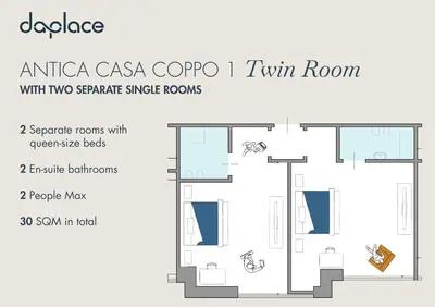 Planimetria di Daplace - Antica Casa Coppo 1