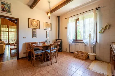 Area soggiorno di Raffinatezza rustica nella campagna Veneziana